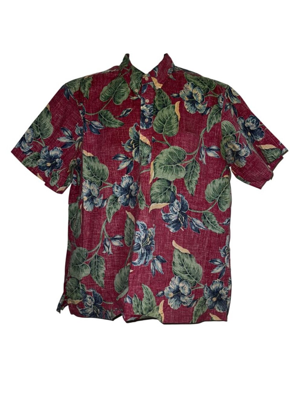VTG Reyn Spooner Shirt Mens S Thick Colorful Floral Plumeria Hawaiian Aloha